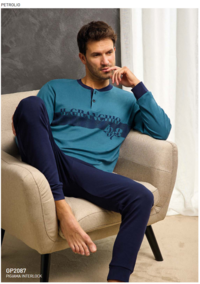PIGIAMA UOMO M/L GP2087 Tellini S.r.l. Ingrosso Abbigliamento