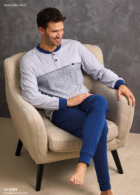 PIGIAMA UOMO M/L GP2089 Tellini S.r.l. Ingrosso Abbigliamento
