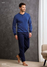 PIGIAMA UOMO M/L GP2092 Tellini S.r.l. Ingrosso Abbigliamento