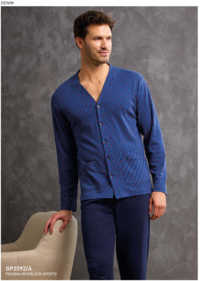 PIGIAMA APERTO UOMO M/L GP2092A Tellini S.r.l. Ingrosso Abbigliamento