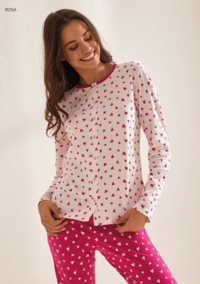 PIGIAMA APERTO DONNA M/L GP5093A Tellini S.r.l. Ingrosso Abbigliamento
