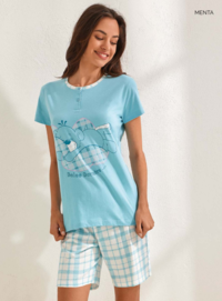 PIGIAMA DONNA M/M GP5099 Tellini S.r.l. Ingrosso Abbigliamento