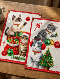 WEIHNACHTSGESCHIRRTUCH 2STK CHATUL 50X70 Tellini S.R.L. Großhandelskleidung