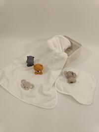 SET 4PZ CESTINO ASCIUG+OSP+TOY NEONATI SUM218 Tellini S.R.L. Χονδρική ενδυμασία