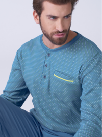 PIGIAMA SERAFINO UOMO M/L KF9308 Tellini S.r.l. Ingrosso Abbigliamento