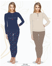 PIGIAMA SERAFINO DONNA  M/L OD466 Tellini S.r.l. Ingrosso Abbigliamento
