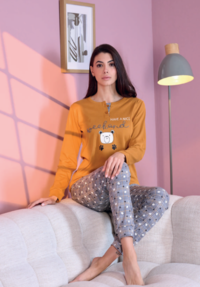 PIGIAMA SERAFINO DONNA  M/L OD468 Tellini S.r.l. Ingrosso Abbigliamento