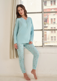 PIGIAMA DONNA M/L OD562 Tellini S.r.l. Ingrosso Abbigliamento