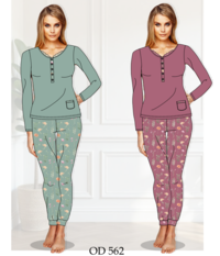 PIGIAMA DONNA M/L OD562 Tellini S.r.l. Ingrosso Abbigliamento