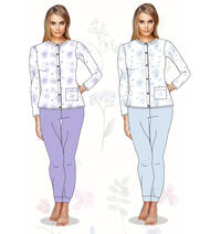 Offener Damen-Schlafanzug M/L ODC480 Tellini S.R.L. Großhandelskleidung
