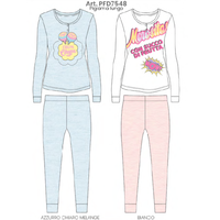 PIGIAMA RAGAZZA M/L PFD7548C Tellini S.r.l. Ingrosso Abbigliamento