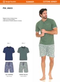 HERREN-SERAFINO-PYJAMAS M/M PGI45 A13/B13 Tellini S.R.L. Großhandelskleidung