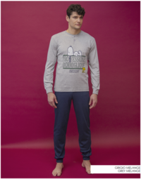 PIGIAMA UOMO M/L PNG4717 Tellini S.R.L. Großhandelskleidung
