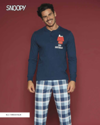 PIGIAMA UOMO M/L PNM4508 Tellini S.r.l. Ingrosso Abbigliamento
