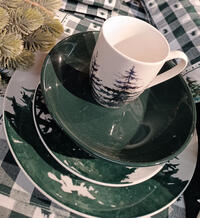 SET PIATTI 18PZ WINTER FOREST Tellini S.r.l. Ingrosso Abbigliamento