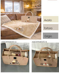 PLAID+BORSA SCRIGNO 130X160 Tellini S.r.l. Ingrosso Abbigliamento