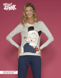 PIGIAMA DONNA M/L SPD2647 Tellini S.r.l. Ingrosso Abbigliamento