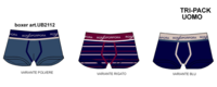 TRIS BOXER UOMO UB2112 Tellini S.r.l. Ingrosso Abbigliamento