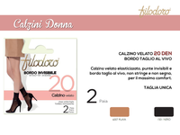 CALZINO DONNA VELATO 20 DEN Tellini S.r.l. Ingrosso Abbigliamento