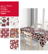 FLECKENABWEISENDE TISCHDECKE WEIHNACHTEN 12P EVE 140X230 Tellini S.R.L. Großhandelskleidung