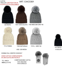 BERRETTO DONNA CIACC001 Tellini S.r.l. Ingrosso Abbigliamento