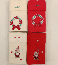 COMPLETO SPUGNA RICAMATO 1+1 NATALE Tellini S.r.l. Ingrosso Abbigliamento