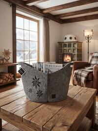 PORTA RIVISTE/LEGNO EDELWEISS BAG Tellini S.r.l. Ingrosso Abbigliamento