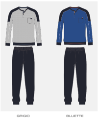 ANGEPASSTER PYJAMA FÜR HERREN M/L EP1002C Tellini S.R.L. Großhandelskleidung