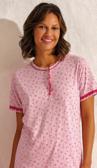 CAMICIA NOTTE DONNA M/M EP5311 Tellini S.R.L. Großhandelskleidung