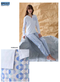 DÁMSKÉ PYŽAMO M/L EP5327 Tellini S.R.L. Velkoobchodní oblečení