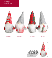 PUPAZZO GNOMETTO HANS 15CM Tellini S.r.l. Ingrosso Abbigliamento