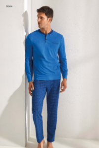 PIGIAMA UOMO M/L GP1114 Tellini S.r.l. Ingrosso Abbigliamento