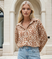 CAMICIA DONNA M/L P66033/FL Tellini S.r.l. Ingrosso Abbigliamento