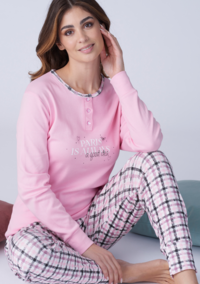 PIGIAMA SERAFINO DONNA M/L KF9062 Tellini S.r.l. Ingrosso Abbigliamento