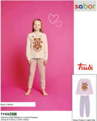 PIGIAMA BAMBINA M/L TY50L7398 Tellini S.r.l. Ingrosso Abbigliamento