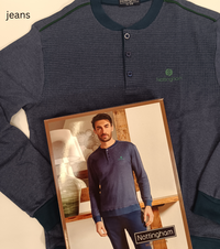 PIGIAMA SERAFINO UOMO M/L NPA138 Tellini S.r.l. Ingrosso Abbigliamento