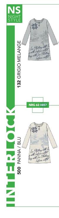 CAMICIA NOTTE SERAFINO DONNA M/L NRG630857 Tellini S.r.l. Ingrosso Abbigliamento