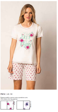 PIGIAMA SERAFINO DONNA M/M PN12 Tellini S.r.l. Ingrosso Abbigliamento