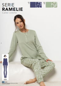 PIGIAMA SERAFINO DONNA M/L RA15 Tellini S.R.L. Großhandelskleidung