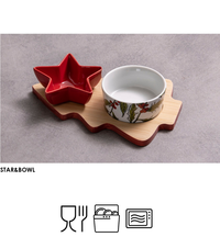SET APERITIVO 2PZ AGRIFOGLIO STAR&BOWL Tellini S.r.l. Ingrosso Abbigliamento