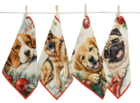 Weihnachts-Niko-Süßigkeiten-Geschirrtuch 50x70 Tellini S.R.L. Großhandelskleidung