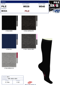 CALZINO LUNGO DONNA W040 PILE Tellini S.r.l. Ingrosso Abbigliamento