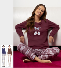 PIGIAMA DONNA M/L ZL12 Tellini S.R.L. Χονδρική ενδυμασία