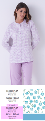 PIGIAMA APERTO DONNA M/L KE0021 Tellini S.r.l. Ingrosso Abbigliamento