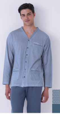 PIGIAMA APERTO UOMO M/L KE0211 Tellini S.r.l. Ingrosso Abbigliamento