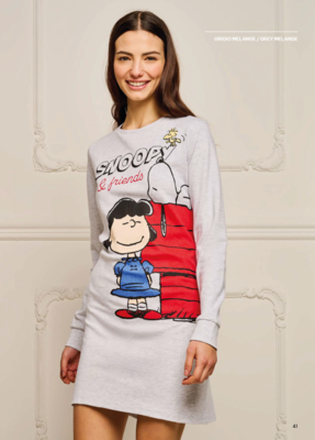 CAMICIA NOTTE DONNA M/L SND0891 Tellini S.r.l. Ingrosso Abbigliamento