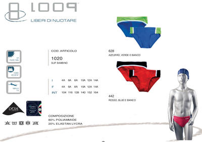 SLIP MARE BAMBINO 1020 Ingrosso Slip 0/16 Anni Tellini S.r.l.