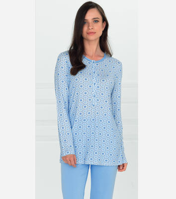 PIGIAMA SERAFINO DONNA M/L LP102797 Tellini S.r.l. Ingrosso Abbigliamento