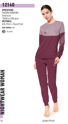 PIGIAMA SERAFINO DONNA M/L 12140 Tellini S.r.l. Ingrosso Abbigliamento