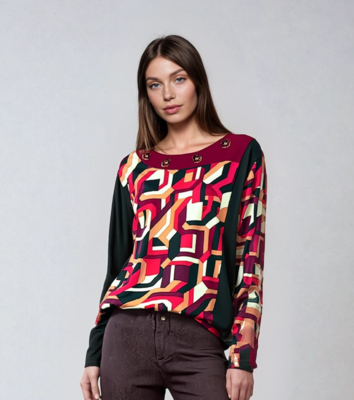 MAGLIA CONFORMATA DONNA M/L 13/25628 Tellini S.R.L. Großhandelskleidung